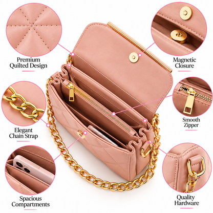 Quilted Chain Shoulder Bag