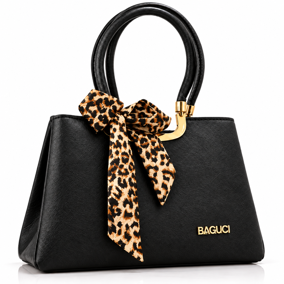 Leopard Bow Chic Handbag
