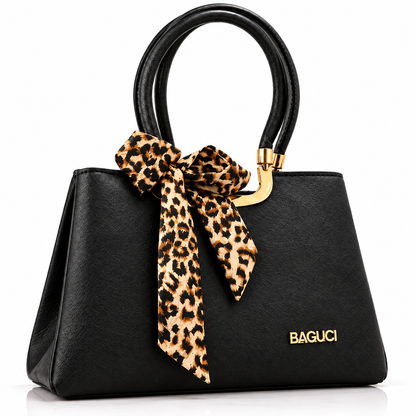 Leopard Bow Chic Handbag