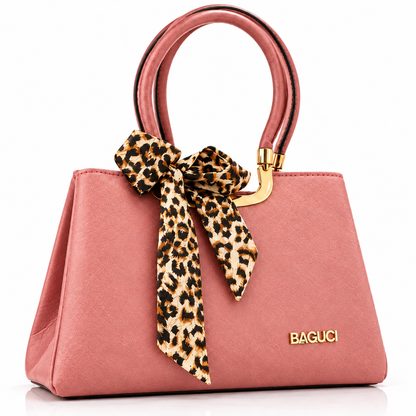 Leopard Bow Chic Handbag