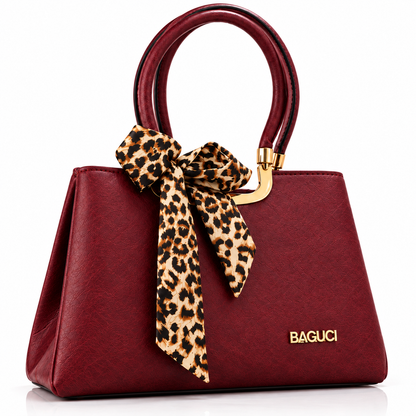 Leopard Bow Chic Handbag