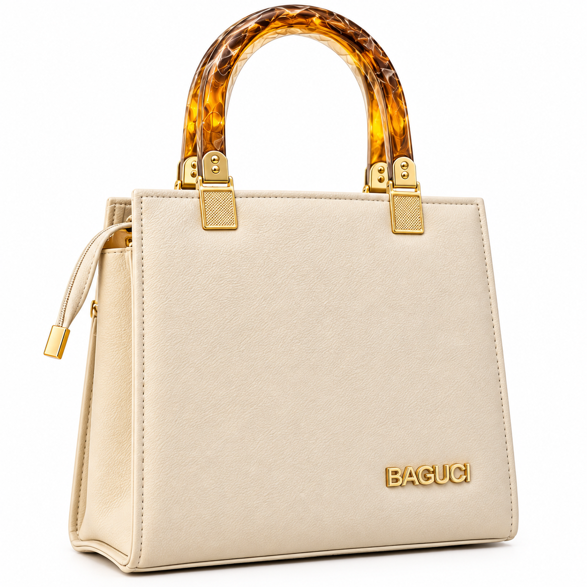 Amber Handle Elegant Handbag