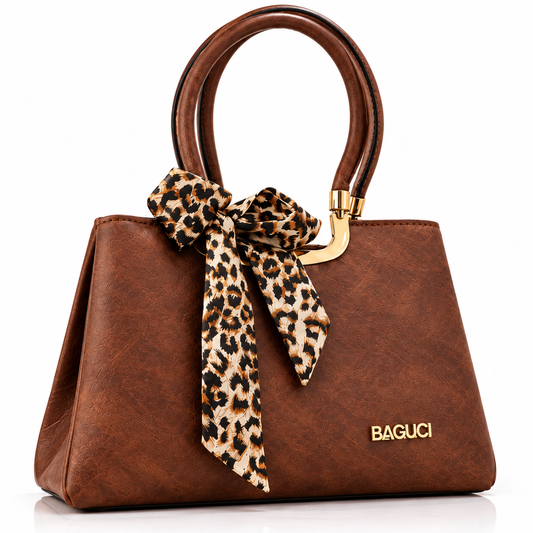 Leopard Bow Chic Handbag